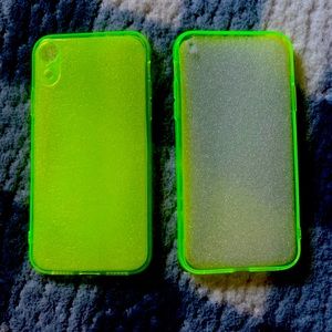 Iphone XR Neon Glitter Phone Case